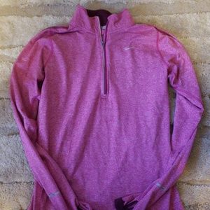Nike dri-fit 1/4 zip long sleeve running top